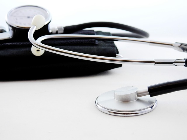 Blood pressure monitor and stethoscope for routine physical exams