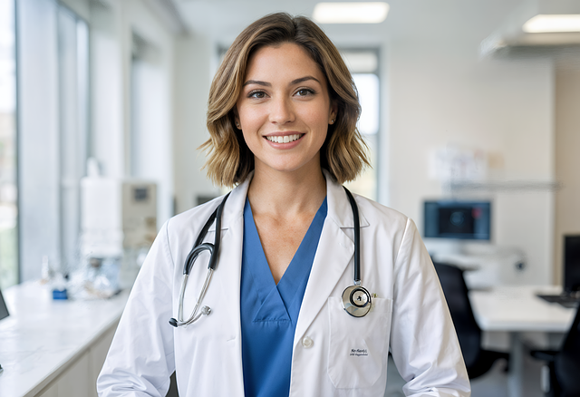 Smiling female doctor supporting patients with diabetes management